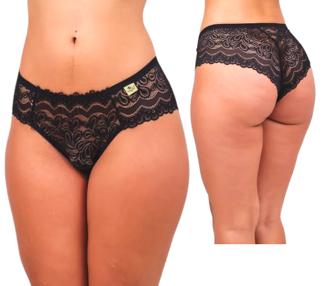 Kit 5 Calcinhas Caleçon Renda de Qualidade -Mylla Lingerie