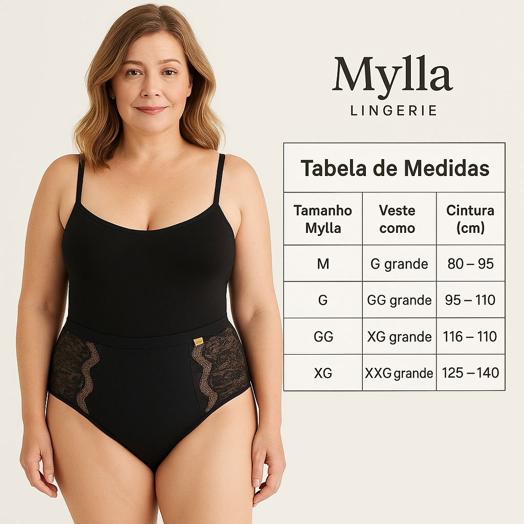 Kit 10 Zero Marcas, 100% Conforto – A Calcinha Alta Preta que Veste Melhor