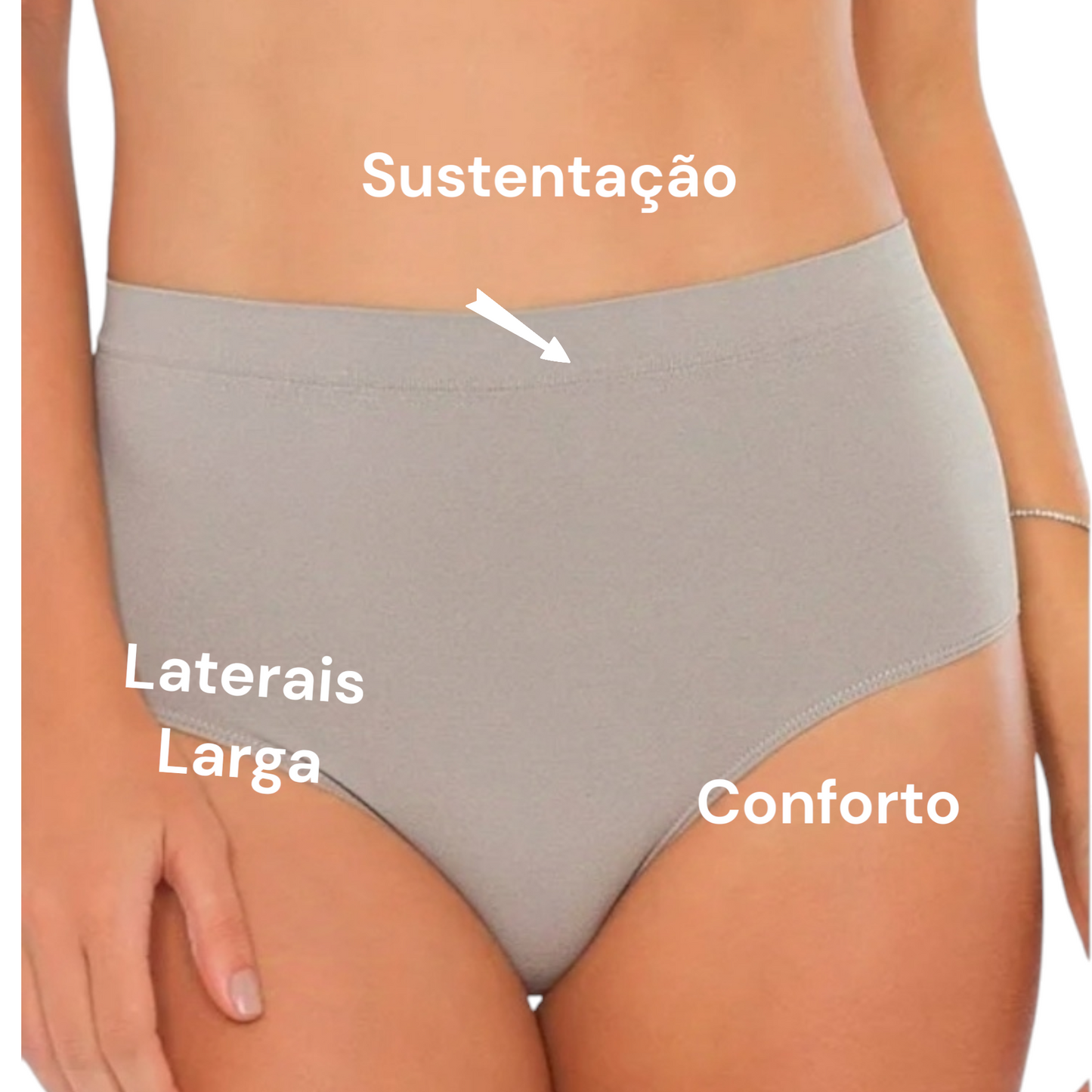Kit com 5 Calcinhas Plus Size de Algodão – Mylla Lingerie