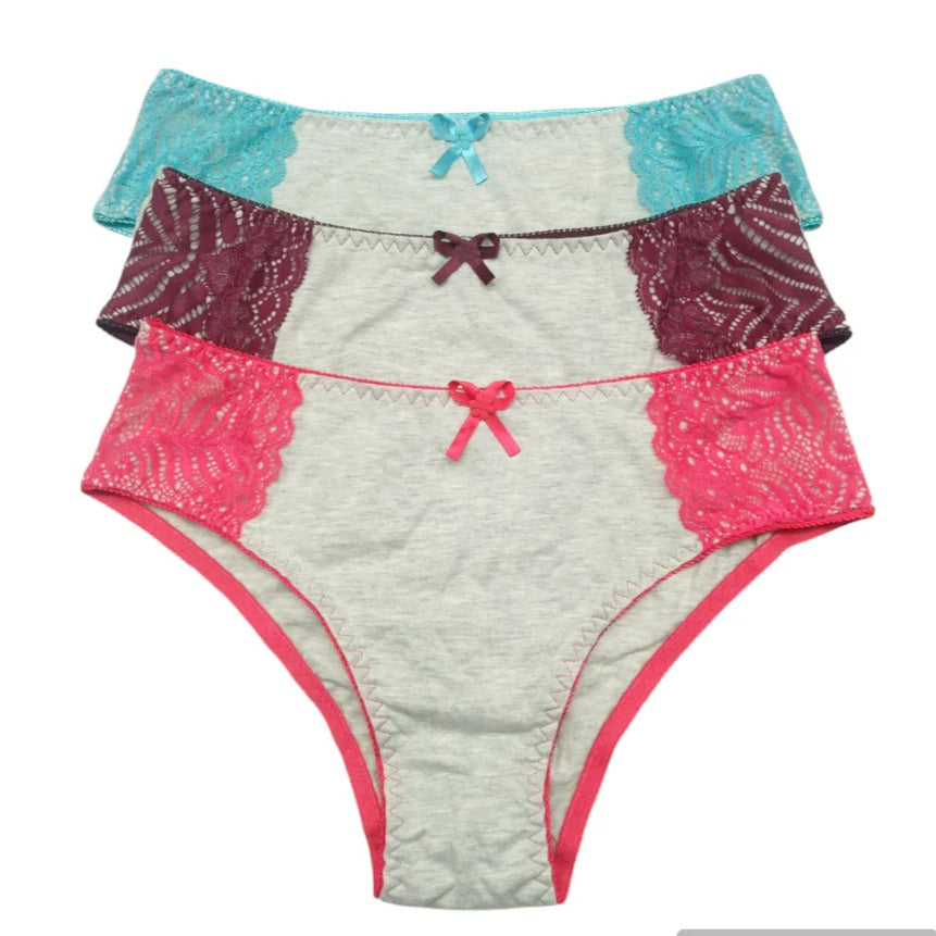 Kit 9 Calcinhas de Algodão - Plus Size Mylla Lingerie - Tamanhos Generosos