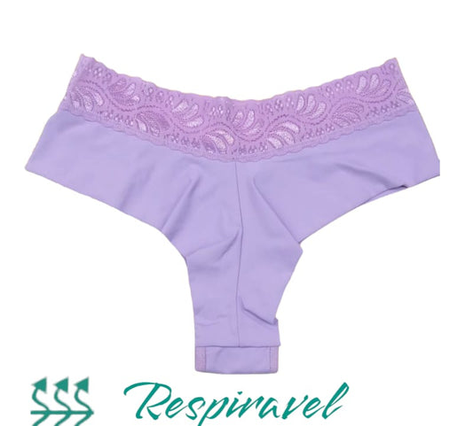 Kit 5 calcinhas feminina  Fio Duplo e Cós de Renda em Microfibra Tamires | Mylla Lingerie