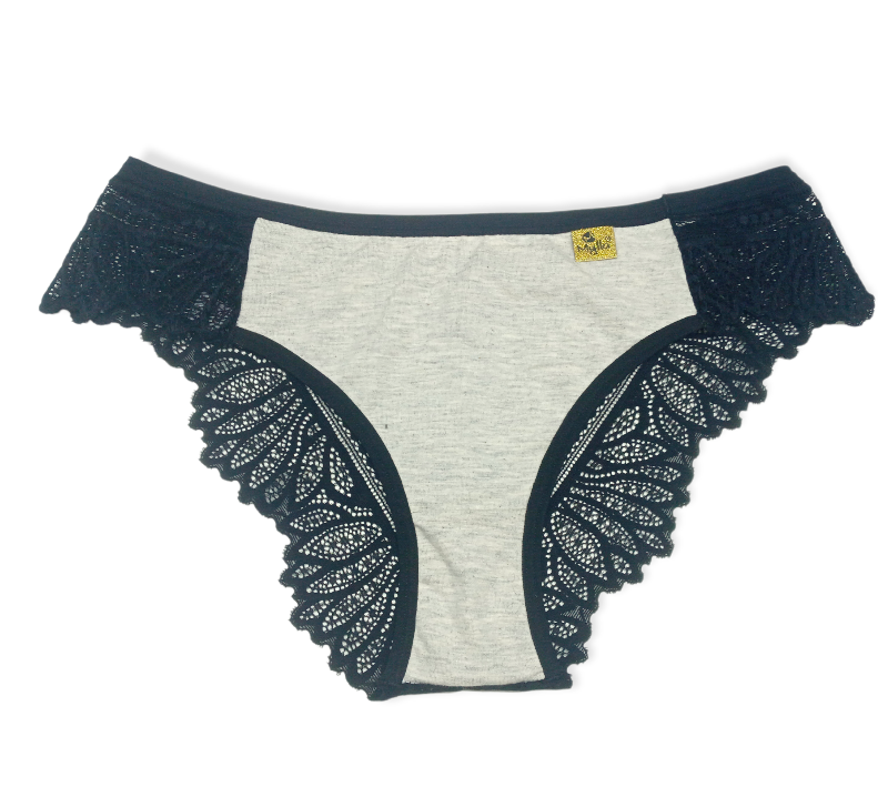 Kit 3 Calcinhas sustentáveis fio dental e renda | Mylla Lingerie