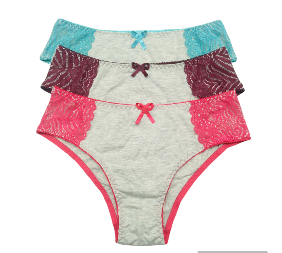 Kit 9 Calcinhas de Algodão - Plus Size Mylla Lingerie - Tamanhos Generosos