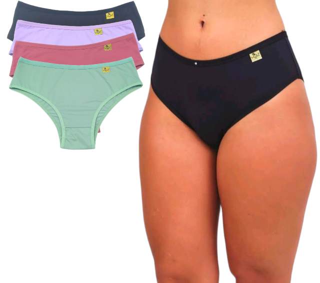 Adorável Kit de 10 Calcinhas de Microfibra com Laterais Largas Conforto Cada Peça .