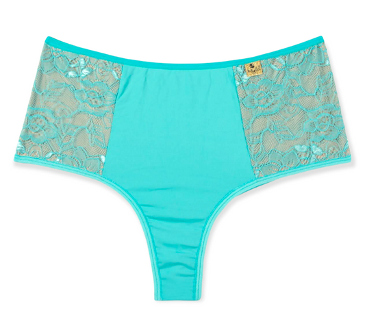 3 Calcinhas Hot Pants em poliamida e detalhe em renda sobreposta | Mylla Lingerie