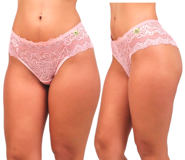 Kit 5 Calcinhas  Caleçon Renda de Qualidade -Mylla Lingerie