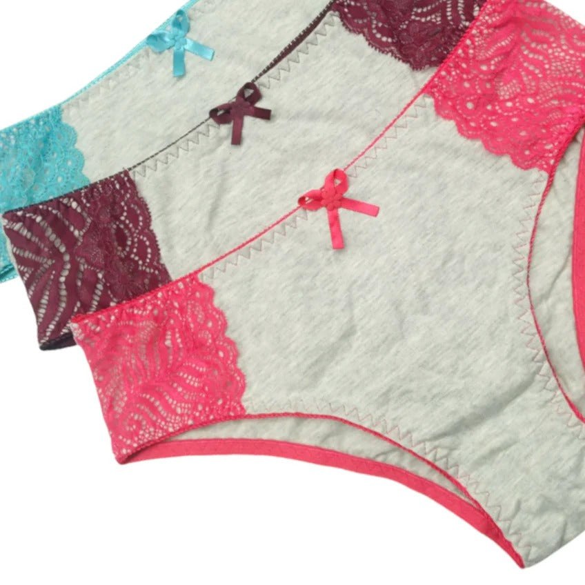 Kit 9 Calcinhas de Algodão - Plus Size Mylla Lingerie - Tamanhos Generosos