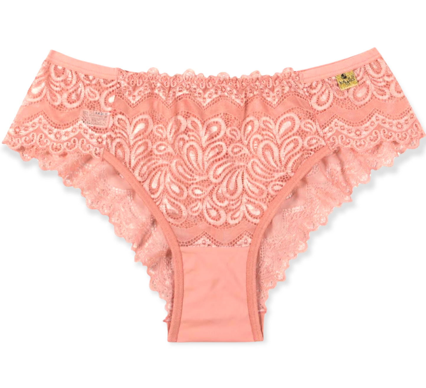 Kit 10 Calcinhas Caleçon em renda larga confortável | Mylla Lingerie