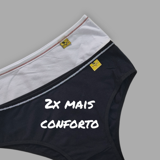 Kit com 2 Calcinhas de Algodão