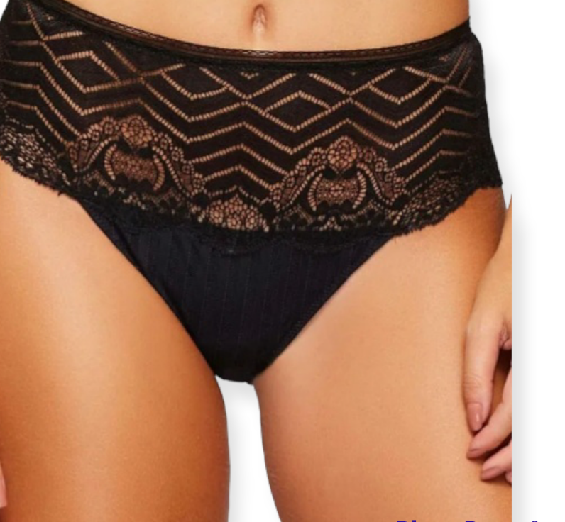 3 Calcinhas Hot pants em Renda Bicolor Clássica com Laterais Largas | Mylla Lingerie