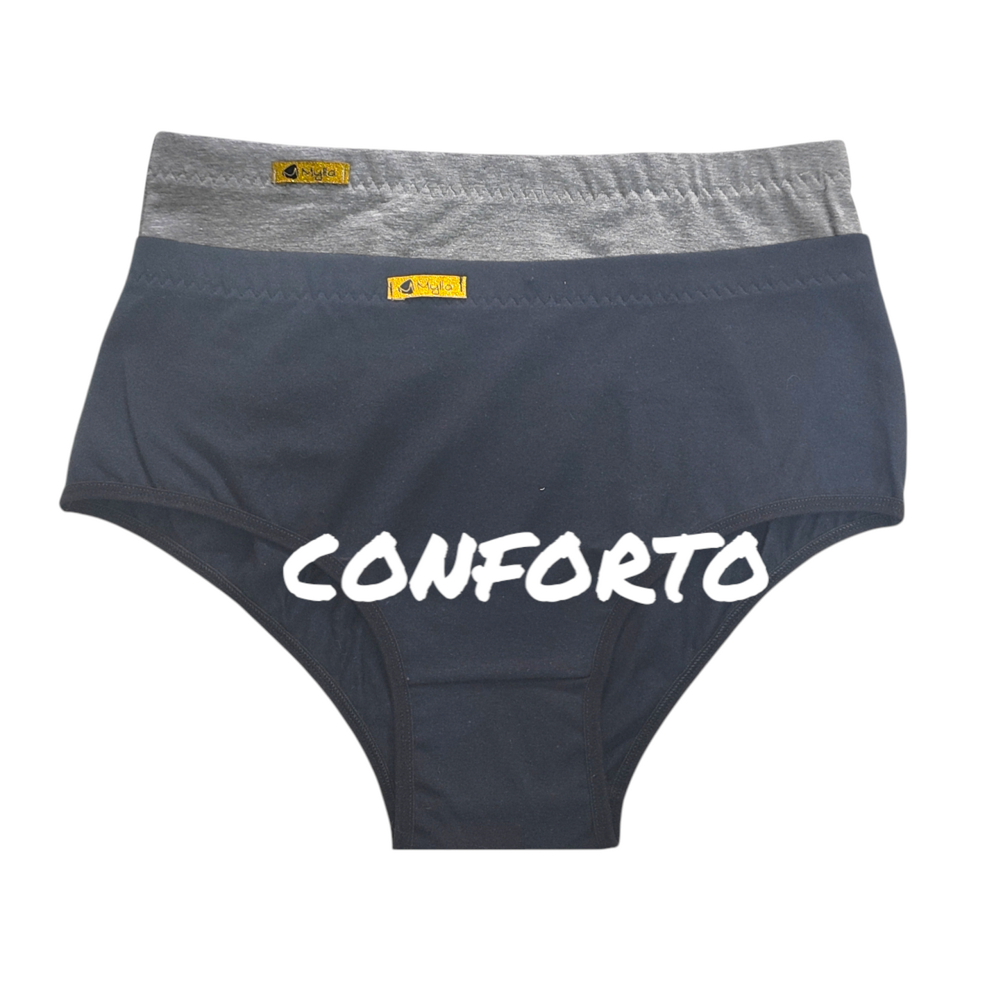 Kit com 5 Calcinhas Plus Size de Algodão – Mylla Lingerie