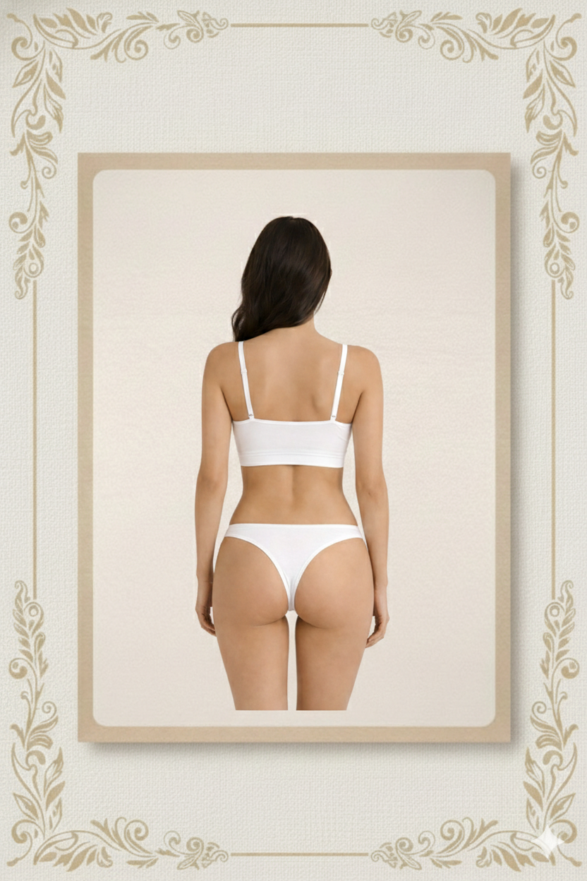 Calcinha de Algodão Feminina Conforto Diário – Kit com 3 Unidades