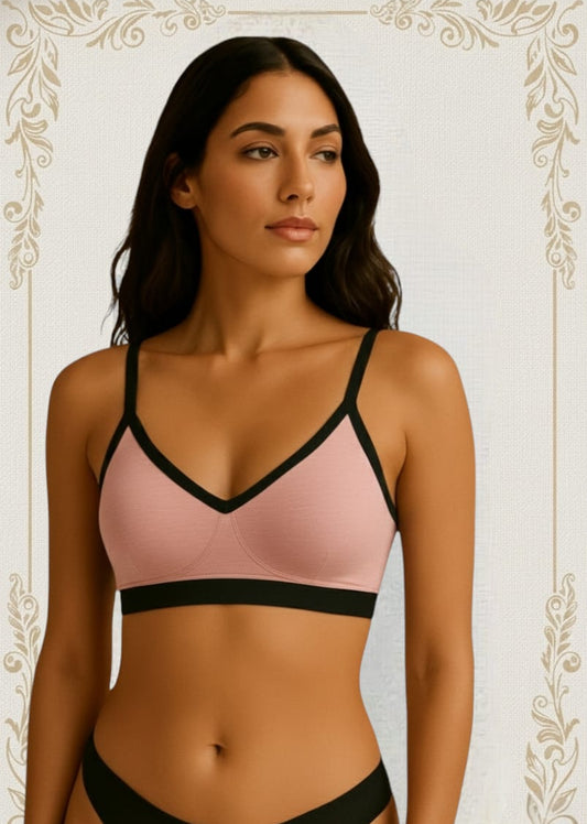 Sutiã de Algodão Natural – Sem Bojo, Tecido Duplo e Modelagem Leve