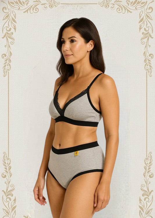 Conjunto de Calcinhas e Sutiã com Renda – Conforto e Delicadeza