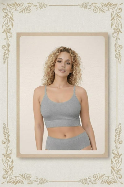 Top Crop Feminino de Algodão Reforçado Mylla Lingerie | Respirável