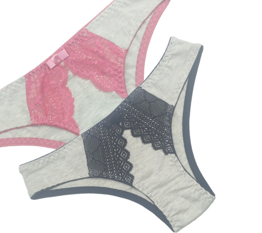 Kit com 6 Calcinhas de Algodão Feminina