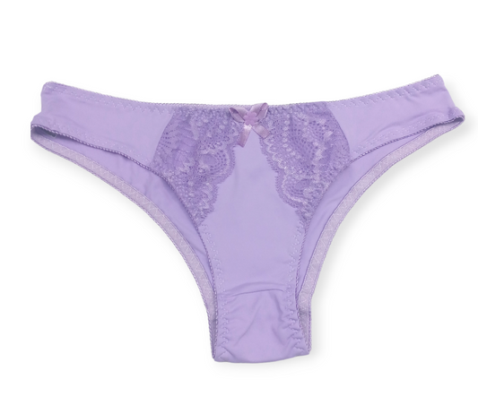 Kit de 10 Calcinhas Microfibra Feminina Estilo Biquíni Elegante com Toque de Renda